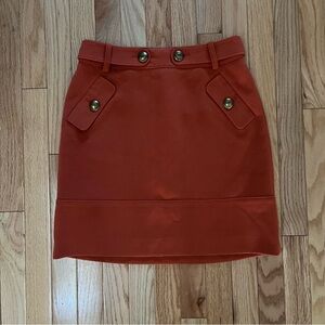 Brooks Brother Burnt Orange Skirt. Size 2